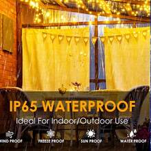 1 Pc 7.5M LED Outdoor Waterproof Solar Powered Fairy String Lights, Camping Lights, Outdoor Decoration Lights For House, Lawn, Trees, Street, Railing, Festivals, Indoor (Blue, Warm White) - Bare Light String Lights - View 6