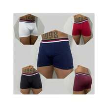 Set Of 10 Men's Boxer Briefs In Plain Microfiber. - 彩色 - 查看 3
