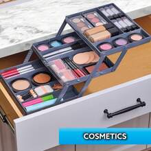 Smart Drawer Organizer, Multi-Level Office,Jewelry And Cosmetics Storage, Grey, 2.65 In - Grey - View 6