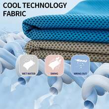 40"X12" (100x30cm) Cooling Towel, Soft Breathable Quick-Dry Towel, Sports Cooling Towel, Rose, Light Blue, Light Gray, Green Antibacterial Microfiber Material, Neck & Face Cooling Ice Towel, Gym Sweat Towel, Beach Absorbent Towel, Summer Cooling Towel For Fitness, Yoga, Outdoor Cycling, Golf, Camping - Multicolor - View 8