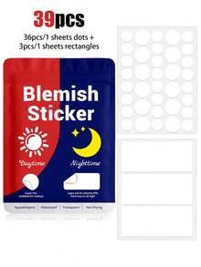 1170 ملصق زخرفي للنهار والليل، بحجم كبير، مناسب للوجه كاملاً، الجبهة، الذقن، الأنف، الجسم، الظهر، الرقبة والصدر، مربع/مستطيل