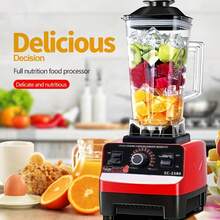 Professional Countertop Heavy-Duty Commercial Blender With Copper Motor, 2L  Jar, Variable Speed & Pulse, Ice Crusher Smoothie Maker For Shakes, Frozen Drinks, Hot Soup – Red - Xem 3