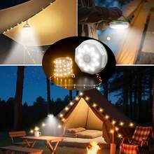 8m Fairy Lights - LED Camping Atmosphere Lights With 3 Modes (Flashing/Slow Flashing/Steady) And Main Light White Mode. Portable Camping Tent Atmosphere Light Strip, IP44 Lights, Suitable For Garden Decor, Indoor Decor, Christmas Decor - Warm White Light - View 5