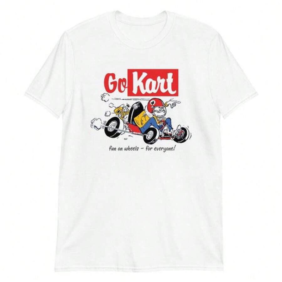 CAMISETA DE KARTING RAT ROD DE LOS AÑOS 60 ¡DIVERSIÓN DE CARRERAS!¡C@@L!! - Negro - Ver 1