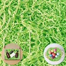 Shredded Paper For Gift Baskets, Crinkle Paper Filler 1/2LB (8 Oz) For Easter Basket Grass, Crinkle Cut Paper Shred For Birthdays, Weddings,Boxes Bags, Anniverss, Gift Wrapping,Lightgreen - 淺綠色 - 查看 1
