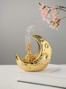1 pièce Brûleur d'encens en céramique en forme de croissant de lune - Décoration parfumée minimaliste et élégante, convient pour la maison, le bureau, les fêtes, le yoga, cadeau idéal pour toutes les occasions - Multicolore - Voir 18