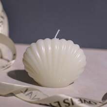 Shell Shaped Scented Candle Gift Set - Includes Candle And Pink Ribbon Tag, Suitable For Weddings, Bridal Showers, Beach Parties, Wedding Decor And Luxury Gifts, Boho Beach Style Soy Wax Fragrance Home Decor, 1pc/3pcs/10pcs - White - View 12