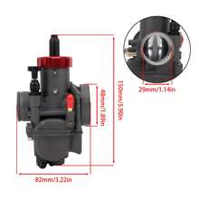 PowerMotor Motorcycle Carburetor Suitable For Kawasaki KX80 KX100 KX125 And CR80 CR85 KSR110 Motorcycles Red Carburetor Cover DASH PE30 Modification Part. - A - View 2
