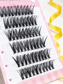60PCS Individual Lash Clusters Large Capacity Lash Clusters Natural Look&Thick&Wispy&Ultra Soft&Light Reusable Individual Segmented False Eyelashes Eyelash Extension Kit Suitable Travel, Daily Wear Beginners, Weddings, Dates, Parties, Festivals, Very Suitable/Halloween/Eyelash Bundles - 黑色 - 查看 10