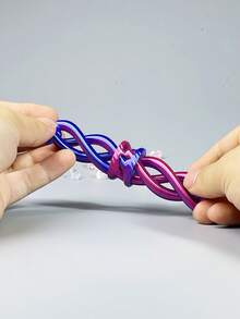 3D Printed Toy, Spiral 3D Decompression Toy Finger Spinner, Office Desk Stress Relief Toy - Multicolor - View 6