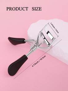 1pc Professional Eyelash Curler + 10pcs Replacement Pads, Long-Lasting Use, Longer & Fuller Lashes - Easy To Use & Eye-, Eyelash Curler, Effortless Shaping Without Pinching, Professional Beauty Tool. (Black) - Black - View 7