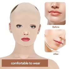 3D Face Lifting Mask Reusable Breathable Anti Slimming Bandage V Shaper Full Face Lift Slim Sleeping Face Mask Beauty Tool - 2 cái - Xem 4