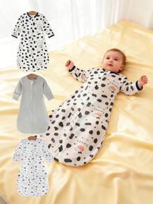 1pc/3pcs Soft & Comfortable Newborn Swaddle Blanket, Suitable For Spring/Summer, Unisex For Baby Boys & Girls, Easy To Use & Wrap, Fits 0-3 Months Infants, Great For Baby Shower Gifts, Outdoor Activities, And Newborn Essentials - Multicolor - View 5