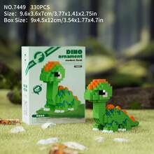 Cute Mini Dinosaur DIY Building Blocks Assembly Gift Set - Multicolor - View 19
