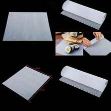 Fabricante de Sushi de Silicona, Fabricante de Rodillos de Sushi Tapete Rodante de Pastel de Silicona Picnic Almuerzo Superficie Antiadherente Lavable Reutilizable(default) - Multicolor - Ver 1