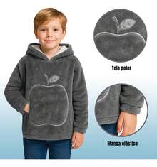 TendenciaSudadera Cobija Para Niños Unitalla Unisex De 75cm LargoCalidad premium - Gris - Ver 5