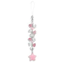 Aesthetic Y2K Phone Charm Cute Cell Phone Charms Star Heart Straps Accessories Keychain Lanyard Women - 粉色 - 查看 1