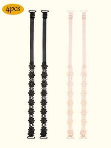 6件/4件/2件套装 - 向日葵蕾丝花卉文胸，可拆卸肩带，隐形蕾丝后背，露肩设计