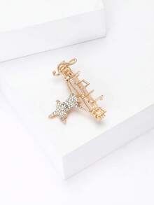 Luxury Rhinestone Music Note Cat Brooches - Animal Pins For Women Unisex Casual Party Jewelry Accessories / Friends Gifts Badges Decoration - Cat - View 6