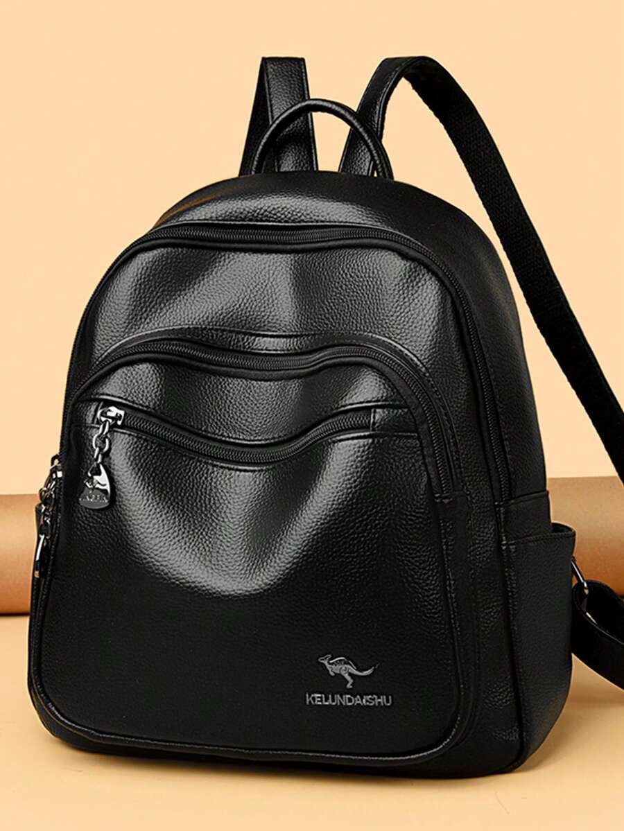Women's Soft Leather Backpack Student School Bag Female High Quality Rucksack Multi-Functional Ladies Shoulder Bags Commuting