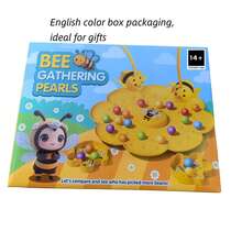 蜜蜂蜂蜜收集玩具、多人互动钓鱼游戏玩具、桌面派对游戏玩具、多人竞技游戏、英文彩色包装盒，适合作为礼物 - 彩色 - 查看 6