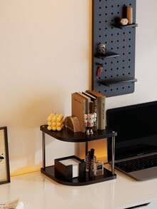 1pc Folding Storage Rack, Coffee Table Shelf, Bedside Cabinet, Tatami Mat Tea Table, Sofa Side Table