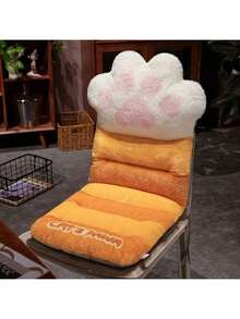 1个猫爪印防滑办公椅垫 - 柔软的薰衣草色和白色可爱设计，100% 聚丙烯材质，符合人体工学支撑，仅限手洗。适用于家庭办公室和客厅装饰，符合人体工学的办公椅，提升工作空间舒适度，趣味设计，舒适支撑，座椅支撑，追求舒适体验者的理想之选。 - 彩色 - 查看 8