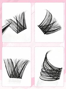 Mikiwi 110PCS Self Adhesive Eyelashes Clusters Natural Look Lash Clusters DIY Eyelashes Pre Glued Cluster Lashes,No Glue Needed,Longer Lasting No Remover DIY Lash Clusters - Black - View 4