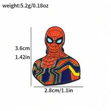 Marvel Spider-Man Cute Enamel Brooch Metal Badge Backpack Unisex Brooch Clothing Gift Jewelry Fashion Accessory Party Gift Birthday Gift