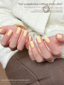 XEIJAYI Milk Bottle Beige Gel Polish, Silky & Pigmented For Gentle Matte To Shiny Finish, Effortless Daily Beauty For Nail Lovers, Salon Quality 15ml Soak Off UV/LED Polish, Perfect For Everyday Glamour & Gift - Màu vàng - Xem 3