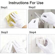 4pcs Mop Rack Self-Adhesive Broom Rack Wall-Mounted Mop Bracket Sweeping Brush Hook Storage Rack Bathroom Kitchen Accessories - Multicolor - View 3