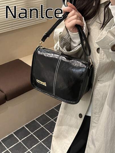 2026 New Vintage Style Women's Fashion Simple Elegant Shoulder Crossbody Bag, Casual Small Square Bag