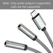 Lightning a 3,5 mm 2 adaptador de conector para auriculares, compatible con iPhone - Lightning a Dual 3.5mm Hembra - Ver 2