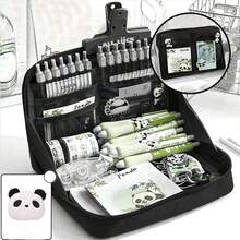 90 Degree Opening Pencil Case, 12 Compartments, Oxford Cloth Material, Stationery Storage Bag, Essential For Back To School, Suitable For School Supplies, Pencil Box, Backpack - One Size - View 10