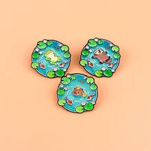 Trâm cài áo hình vịt dễ thương, Ghim ve áo tráng men trang trí hoạt hình - Huy hiệu đáng yêu cho ba lô và quần áo - Nhiều màu - Xem 6