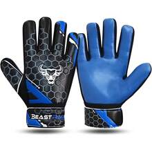 Soccer Goalkeeper Gloves - 藍色的 - 查看 5