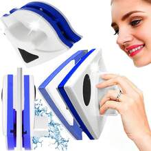 Double Side Magnetic Window Cleaner , Window Cleaner Magnetic , Glass Cleaning Brush Wiper Tools , Thickness Range , For High Rise And Car Glazed Windows - Multicolor - View 5