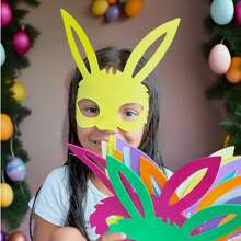 Easter Face Mask Kit Made Of Smooth EVA Foam, For Parties, School, Decoration, Crafts, Art Workshops. - Nhiều màu - Xem 7