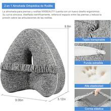 CYPN2 en 1 Almohada Ortopédica de Rodilla Memory FoamAlmohada para Piernas y Rodillas para Dolor de Piernas Cadera y Ciática Cojin Articulaciones para Dormir Entre las Piernas Knee Pillow para EmbarazoFashion - 222345054 - Ver 3