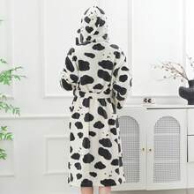 Women's Printed Robe, Kimono, Long Robe, Loungewear, Bathrobe, Bathrobe & Skirt Set (Shower Cap + Headband + Skirt) For Bathroom, Pool, Travel, All Seasons - Multicolor - View 8