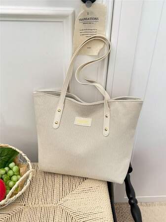 กระเป๋าโท้ทแฟชั่นความจุขนาดใหญ่พร้อมพิมพ์ลายตัวอักษร, กระเป๋าสะพายข้างมินิมอลสีพื้น, กระเป๋าถือลำลองสุภาพสตรี กระเป๋าสะพายข้าง กระเป๋าสตางค์, กระเป๋าผู้หญิงแฟชั่นลำลองธุรกิจ เหมาะสำหรับสำนักงานและการทำงาน