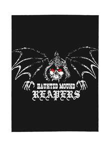 Sematary Haunted Mound Reapers, Haunted Mound Breathable Polyester Blanket, Comfortable All-Year Throw - 黑色 - 查看 2