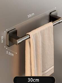 单杆毛巾架，浴室壁挂式毛巾杆，防锈铝合金毛巾架 - 彩色 - 查看 3