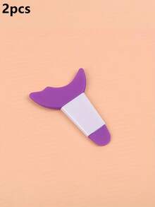 2个硅胶睫毛保护帽，适合初学者。它们可以作为辅助工具，用于在眼周涂抹眼线和睫毛膏，还配有柔软的新月形硅胶眼妆模板。 - 彩色 - 查看 8