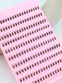 200片C型卷翘下睫毛 - 自然逼真，可重复使用，适合新手DIY嫁接，简单易用，沙龙品质，持久耐用，假睫毛嫁接，睫毛簇，单根睫毛，假睫毛