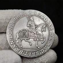 1 pieza de 43mm/1,69 pulgadas, monedas jacobitas del siglo XVII temprano, monarcas ecuestres y heráldica, colecciones de monedas de heráldica clásica. - Gris - Ver 7