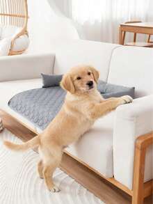 1pc Absorbent & Waterproof Pet Pad, Car Pet Supplies, Pet Neck Support Pillow, Pet Bed, Suitable For Cats And Dogs - Dark Grey - View 4