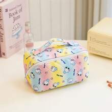 1个大容量分格化妆包，高品质化妆袋 - 彩色 - 查看 7