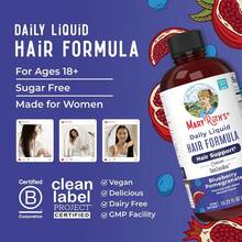 Mary-Ruth's Daily Liquid Hair Formula - Hair Support - Thicker Hair For Women - Healthy Hair Habits - With SesZenBio - Biotin - Vitamin C - 16 Fl Oz - Hương vị việt quất và lựu - Xem 8
