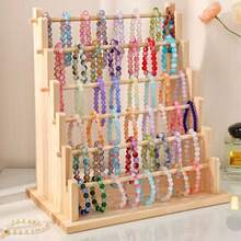 1 件装独特木质首饰架 - 多功能收纳架，可收纳项链、手链、钥匙链等 - 是家居装饰和零售展示的理想之选 - 原木色 - 查看 6